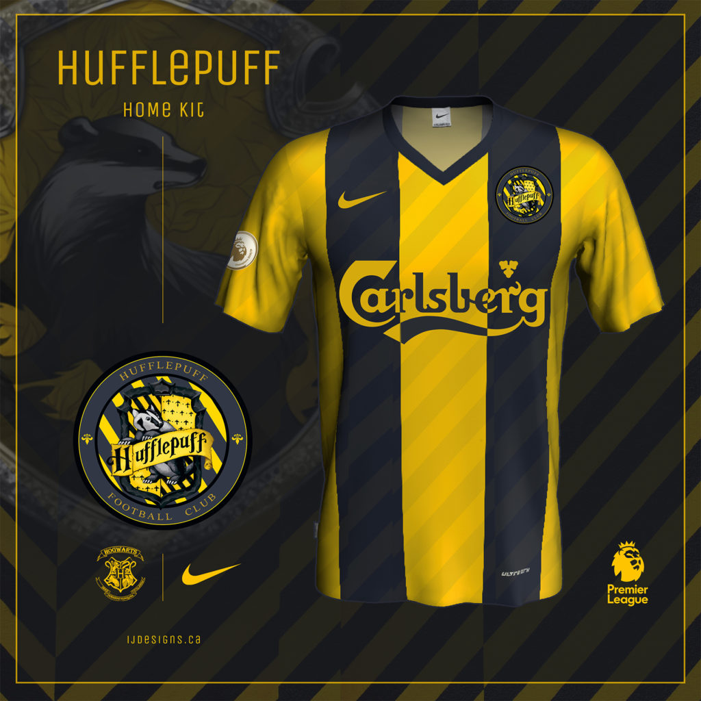 Harry Potter + Premier League Nike Football Kits I&J Designs